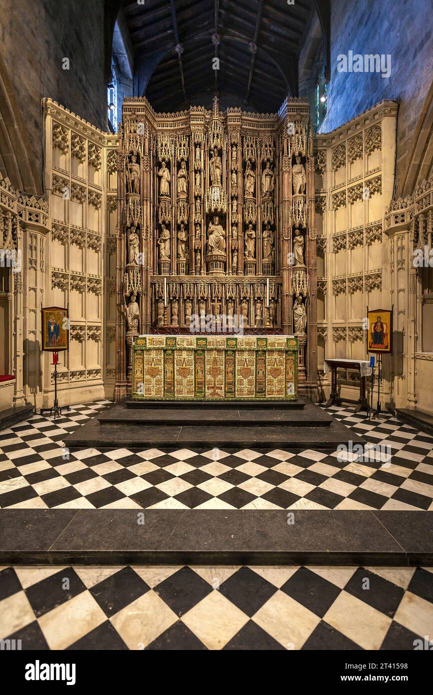 Chire of Cathedral Church of St. Nikolaus, Newcastle Stockfoto