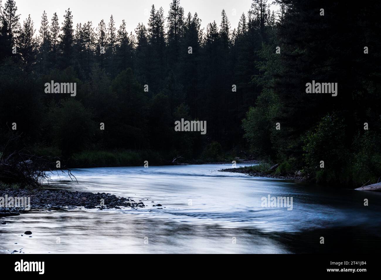 Minam Wild & Scenic River in Oregons Wallowa Mountains. Stockfoto