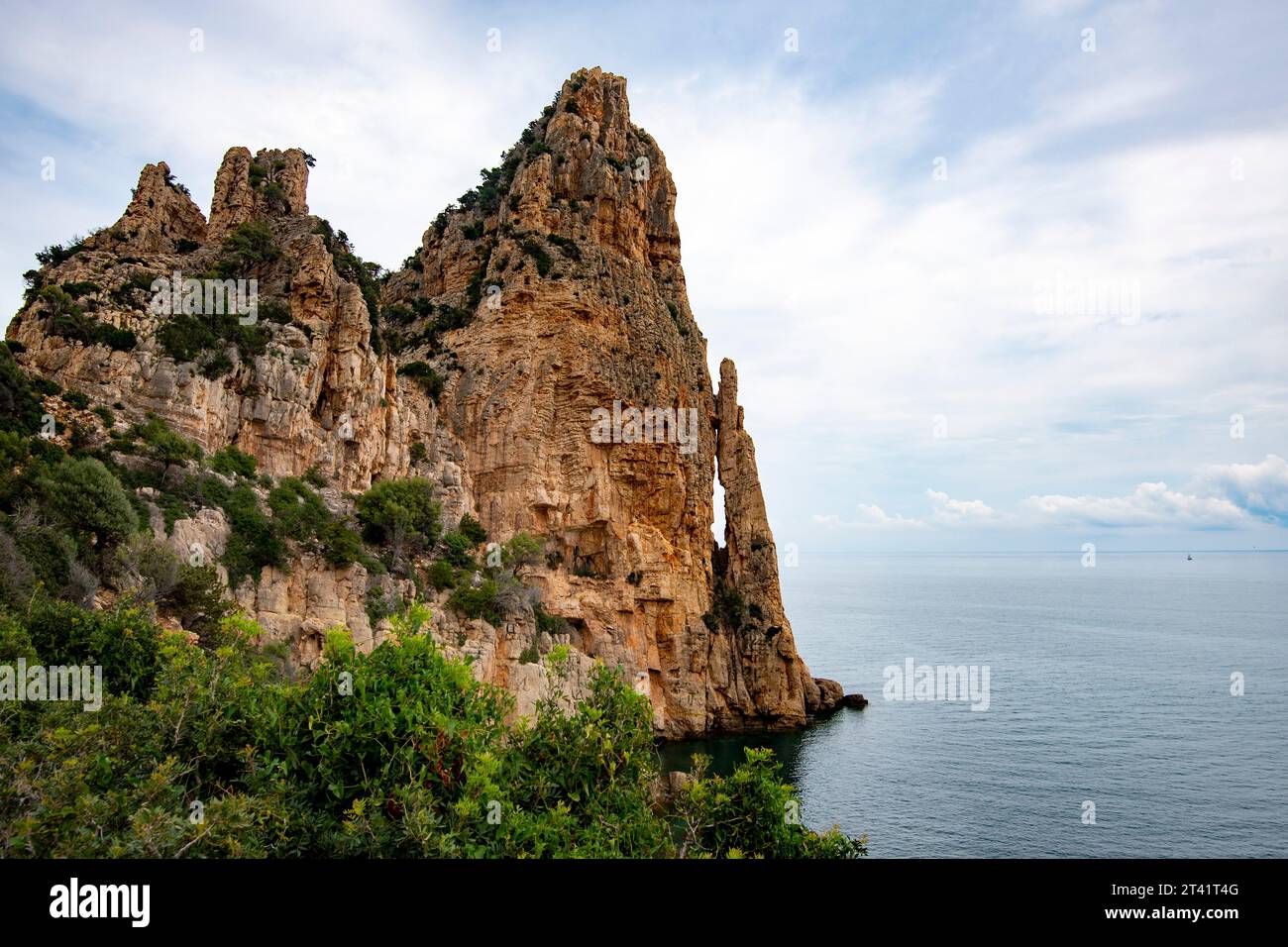 Pedra Longa Kalkstein - Sardinien - Italien Stockfoto