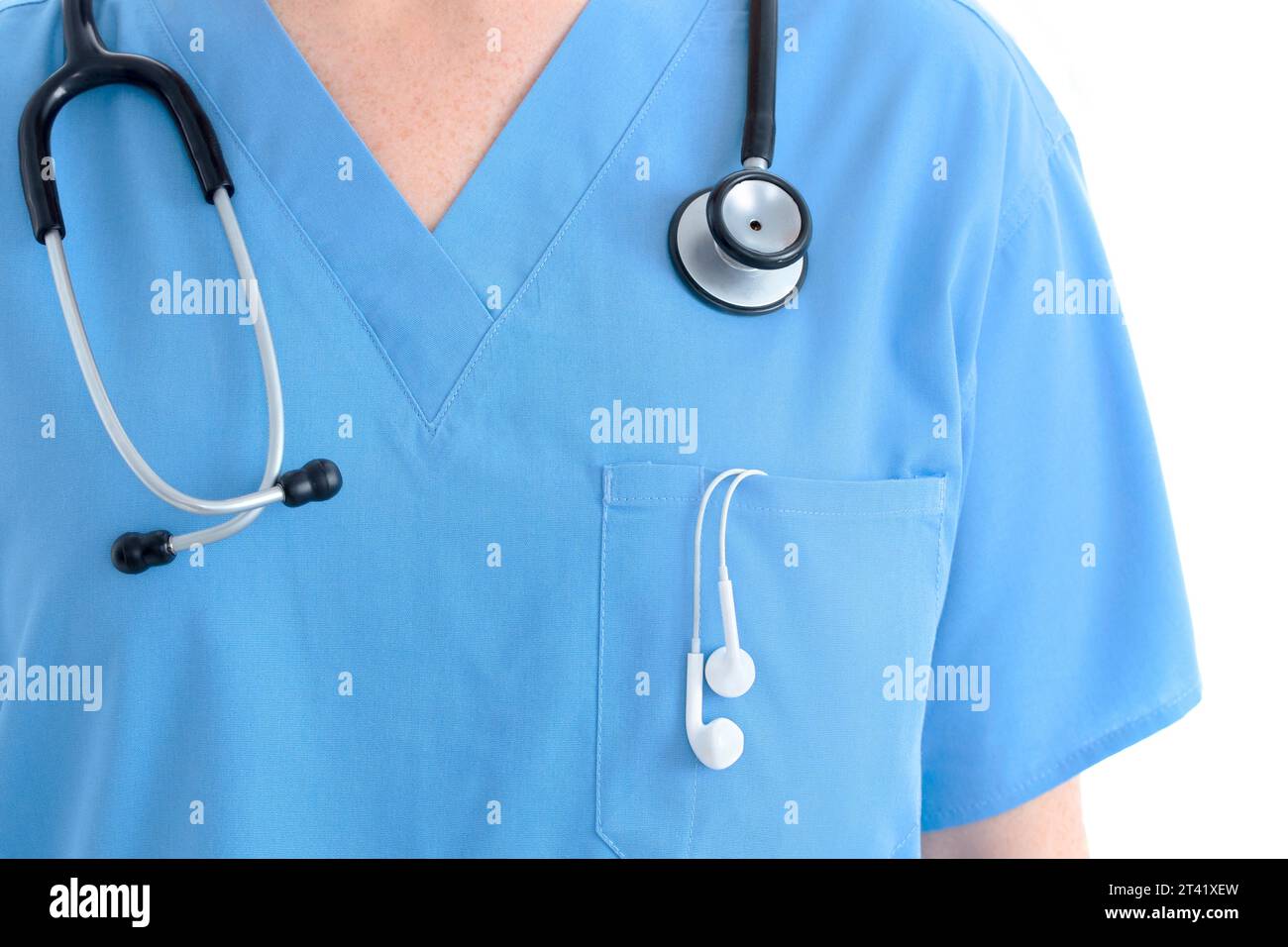 Gesundheit Podcast, konzeptionelles Bild Stockfoto