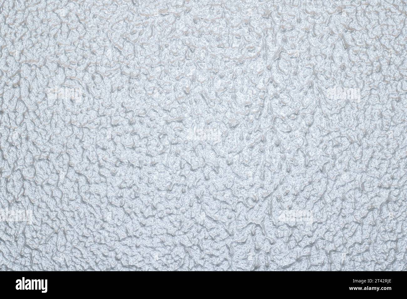 Glänzende metallische Silberfolie Texturhintergrund, weißer Folienhintergrund Stockfoto