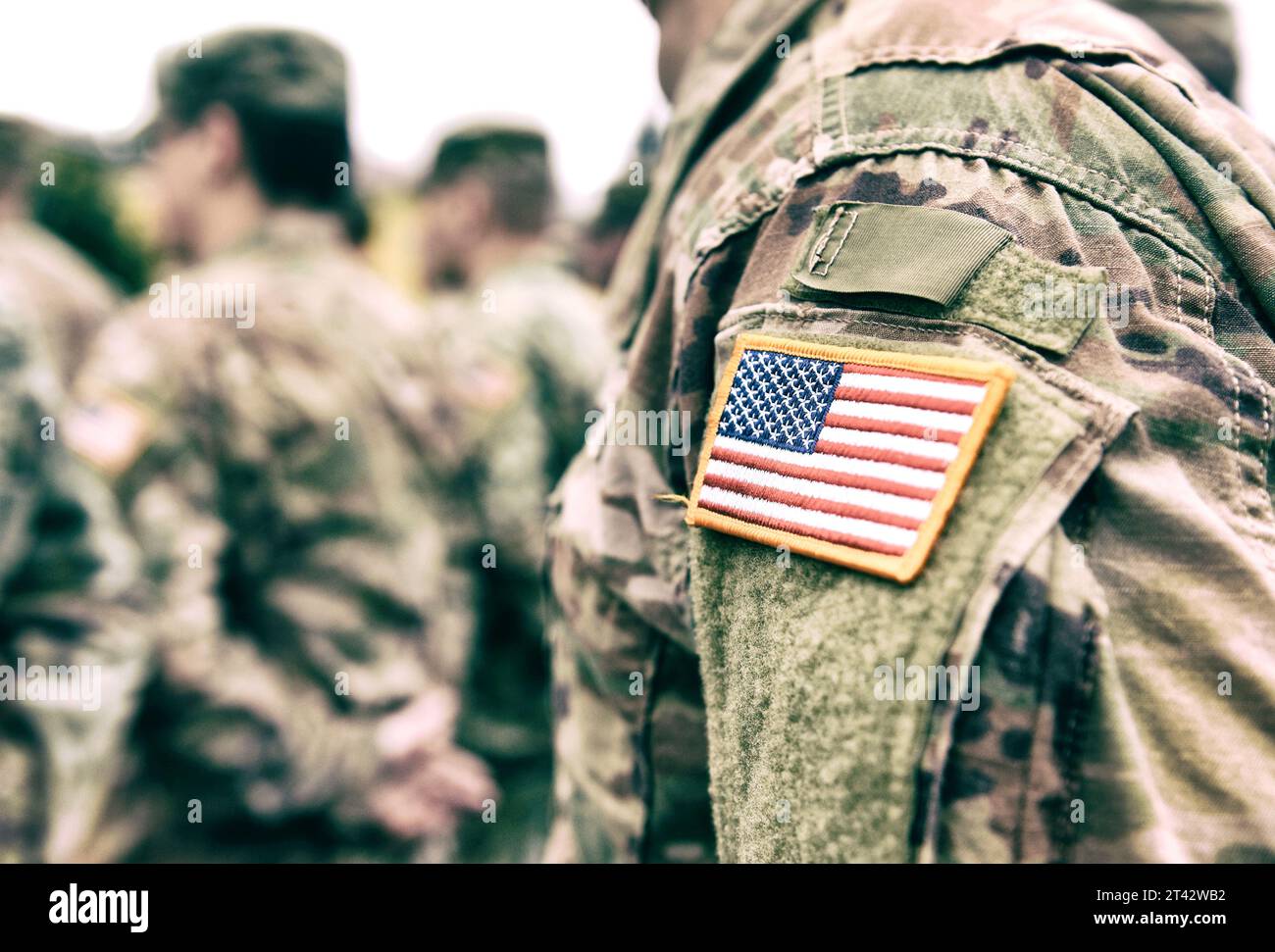 Veteranentag. US-Soldaten. US-Armee. Militär der USA. Gedenktag. Stockfoto