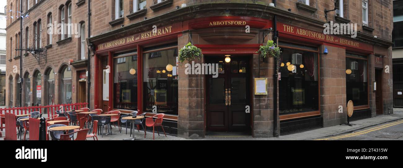 The Abbotsford Bar and Restaurant, Rose Street, Edinburgh City, Schottland, Großbritannien Stockfoto