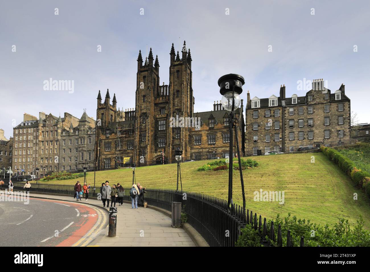 Das Assembly Hall Building, The Mound, Edinburgh City, Schottland, Großbritannien Stockfoto