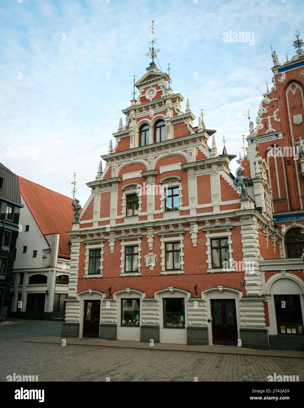 Haus der Schwarzen Köpfe, in Riga, Lettland Stockfoto