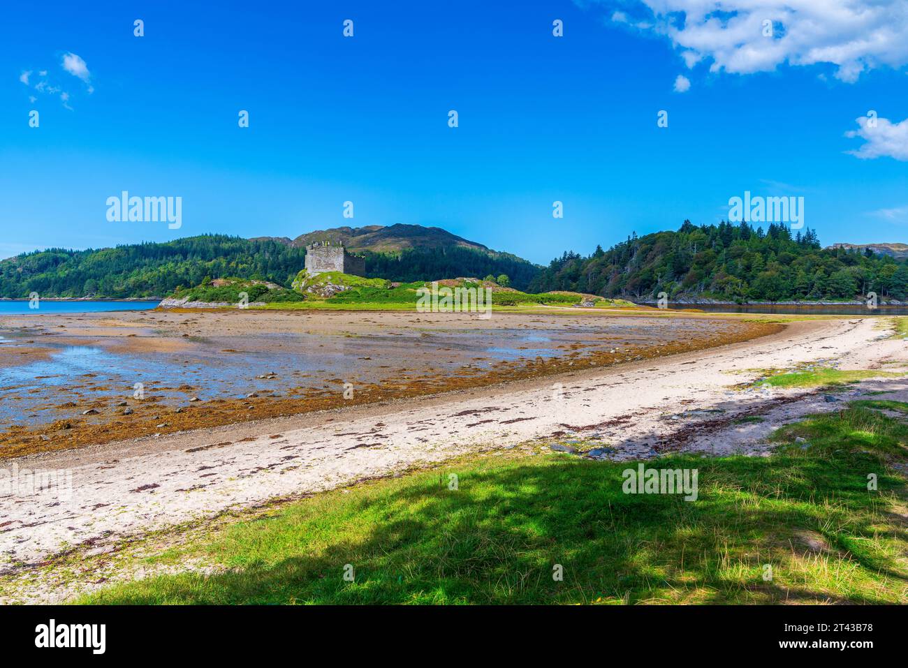 Tioram Castle, Highland, Schottland, Vereinigtes Königreich. Europa Stockfoto