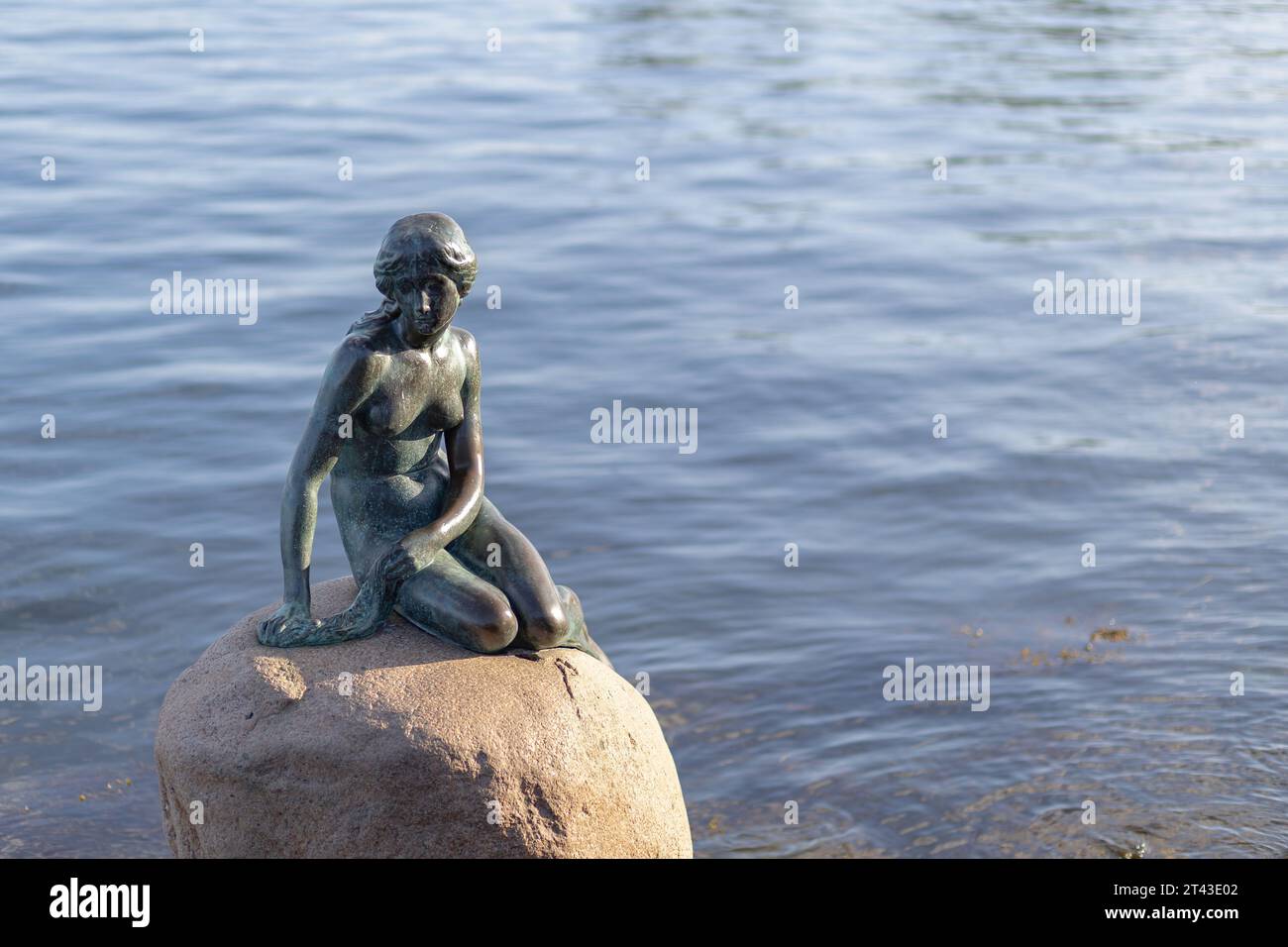 Meerjungfrauenstatue auf der ostsee in Kopenhagen Stockfoto