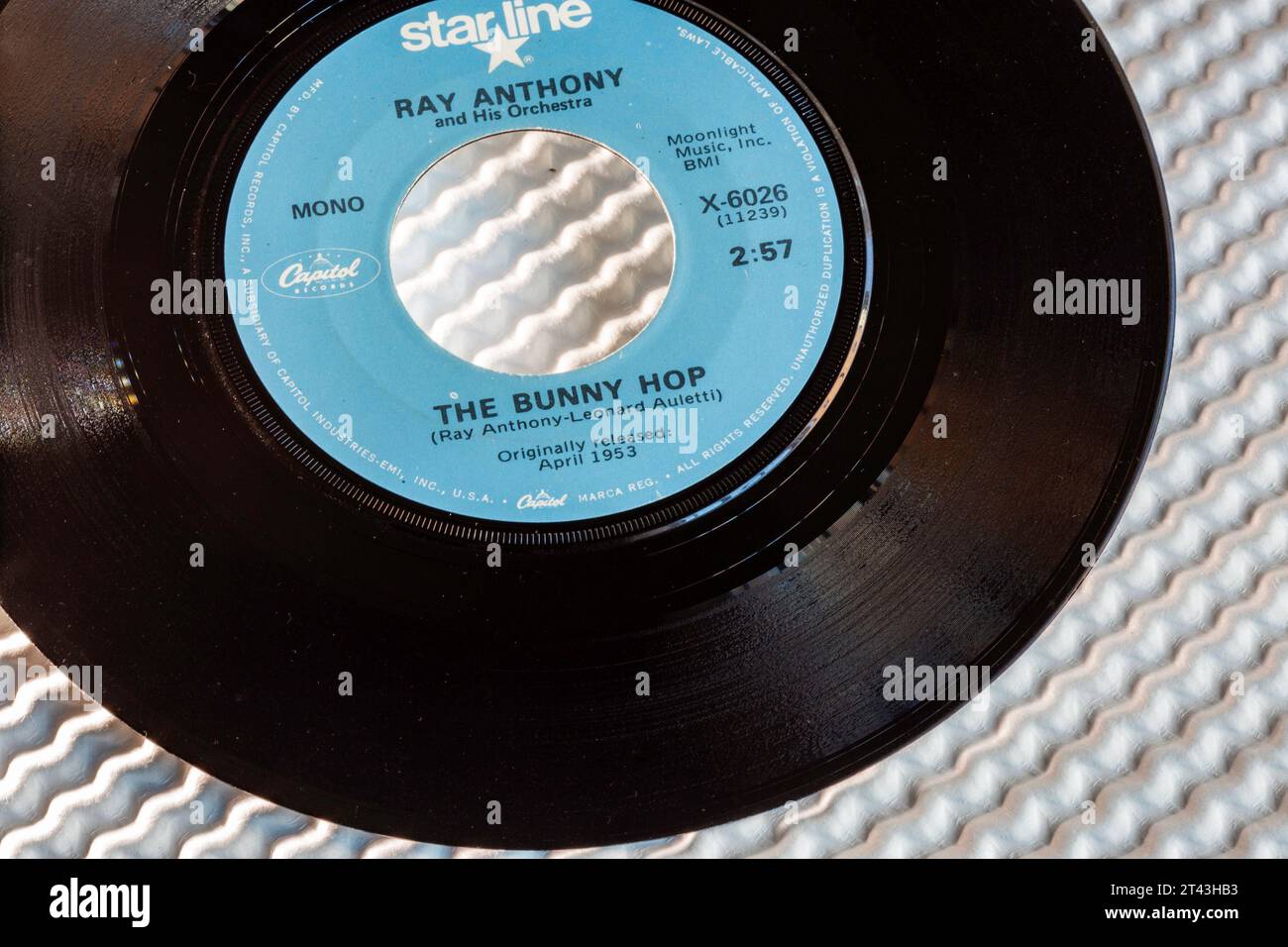 Vintage-Schallplatte, USA Stockfoto