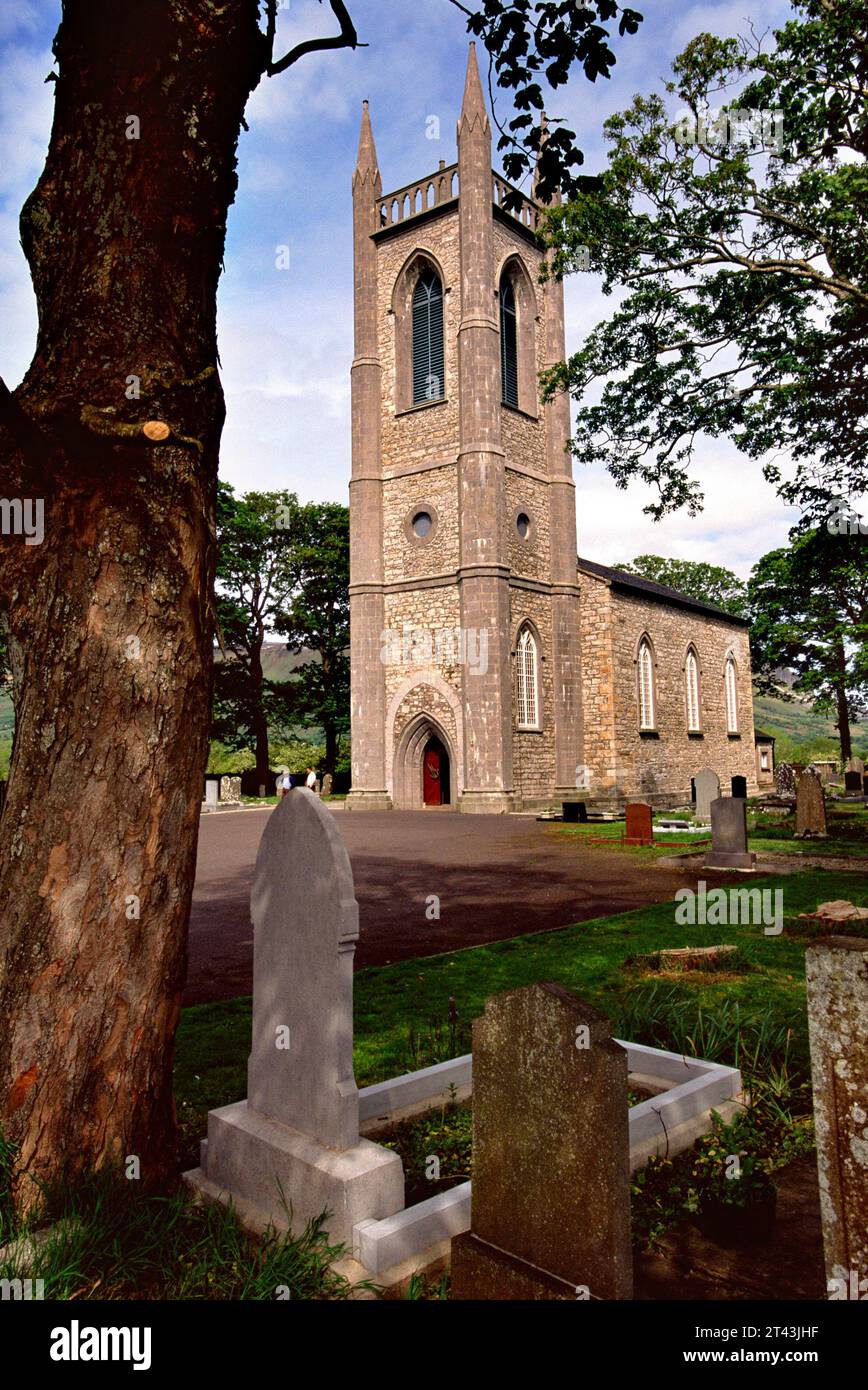 Drumcliffe Church, W.B.Yeats Grave, Benbulben, County Sligo, Irland Stockfoto