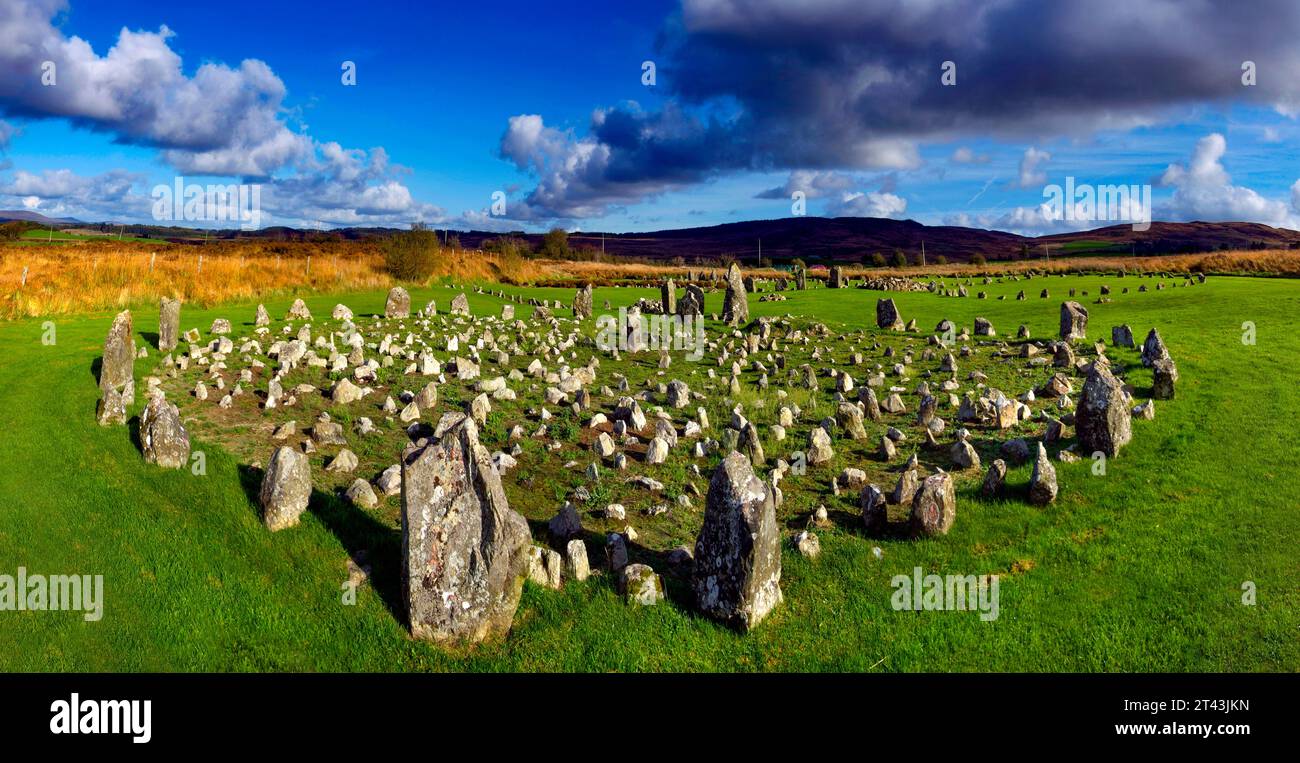 Beaghmore Stone Circles, Grafschaft Tyrone, Nordirland Stockfoto