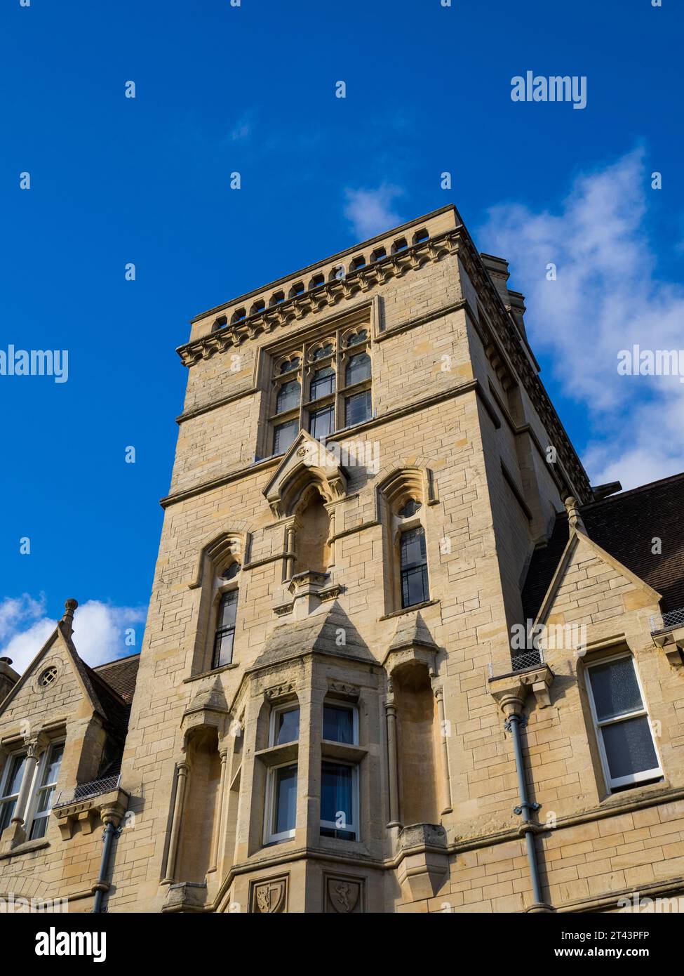 Eintritt, Tower, Balliol College (ältestes College in englischsprachiger Welt), University of Oxford, Oxford, England, Großbritannien, GB Stockfoto