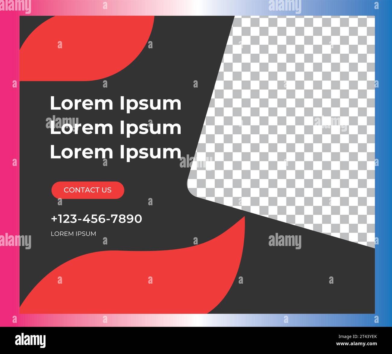 Instagram Social-Media-Verkauf nach Bannervektor. Geschichten aus sozialen Medien und Facebook postet kreative grafische Illustrationen. Stock Vektor