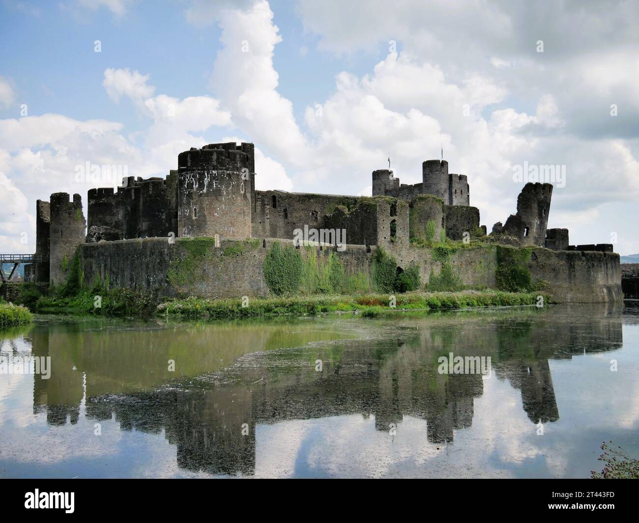 Caerphilly Castle Stockfoto