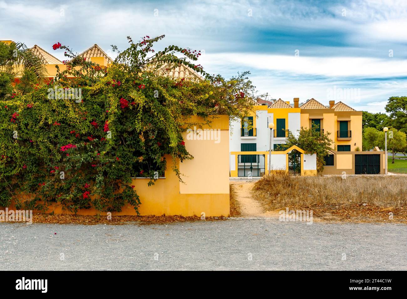 Neue Häuser in Faro, Algarve, Portugal Stockfoto