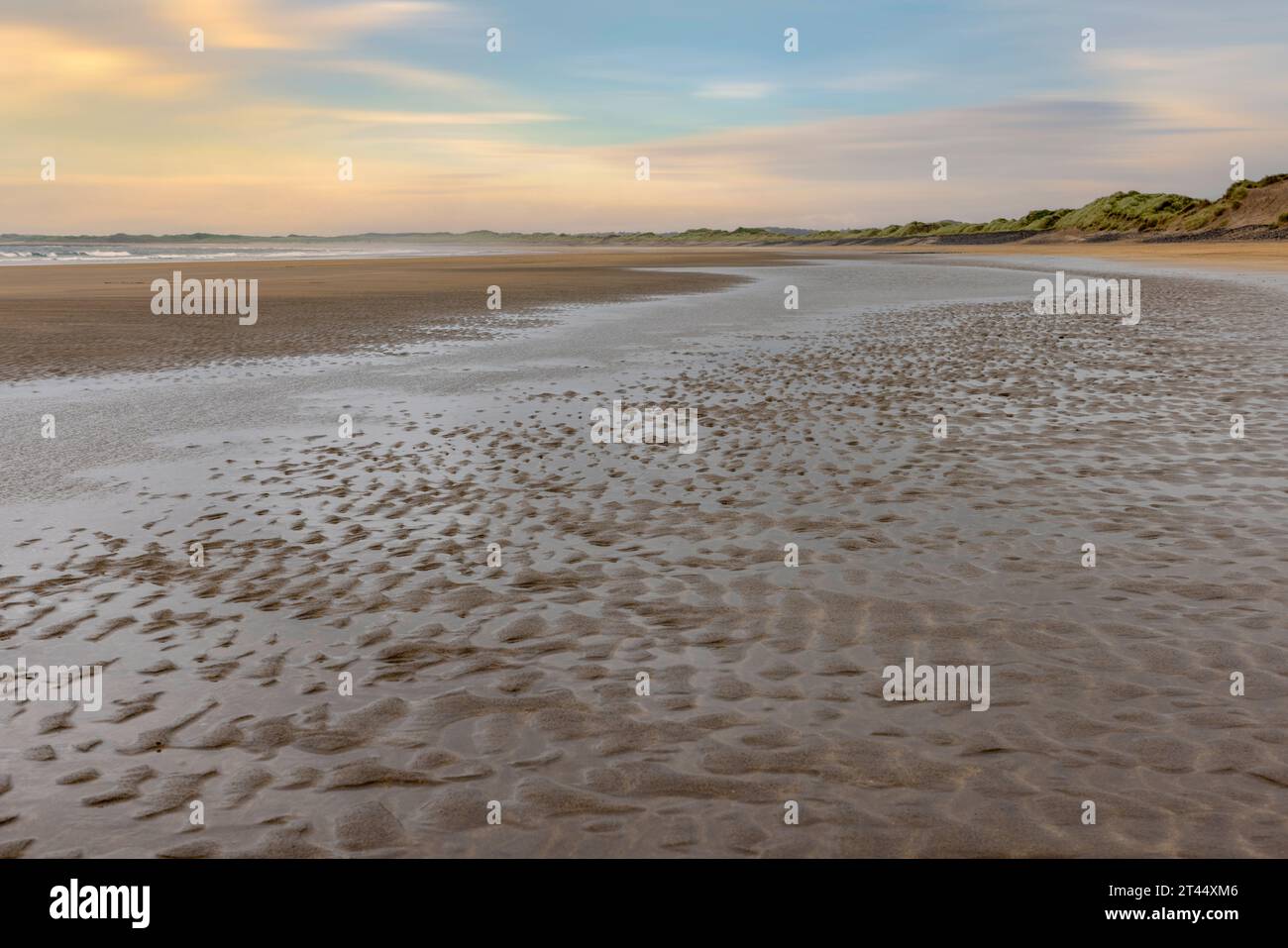 Streedagh Beach ist ein Strand mit der Blauen Flagge am Wild Atlantic Way in County Sligo, Irland. Stockfoto