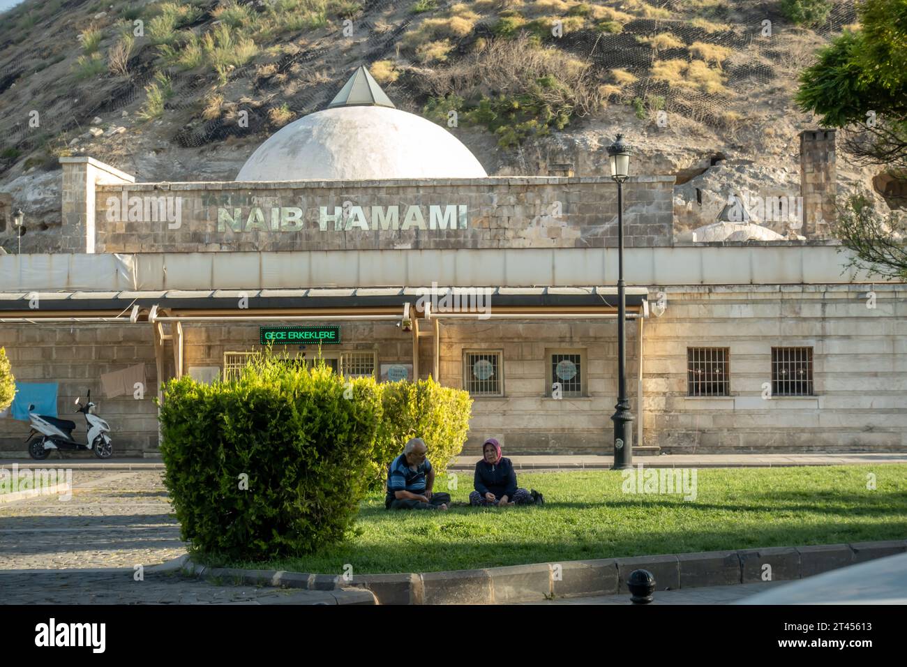 Tarihi Naip Hamamı öffentliches Bad in Gaziantep, Türkiye, Seferpaşa, 27240 Şahinbey/Gaziantep, Türkiye. Baujahr 1640 Stockfoto