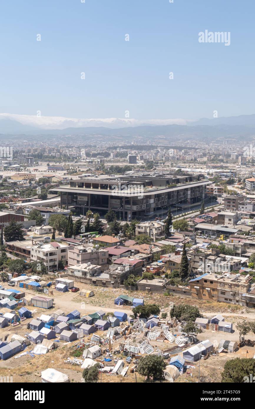 Das Museumshotel in Antakya Türkei wurde durch das Erdbeben 2023 zerstört Stockfoto