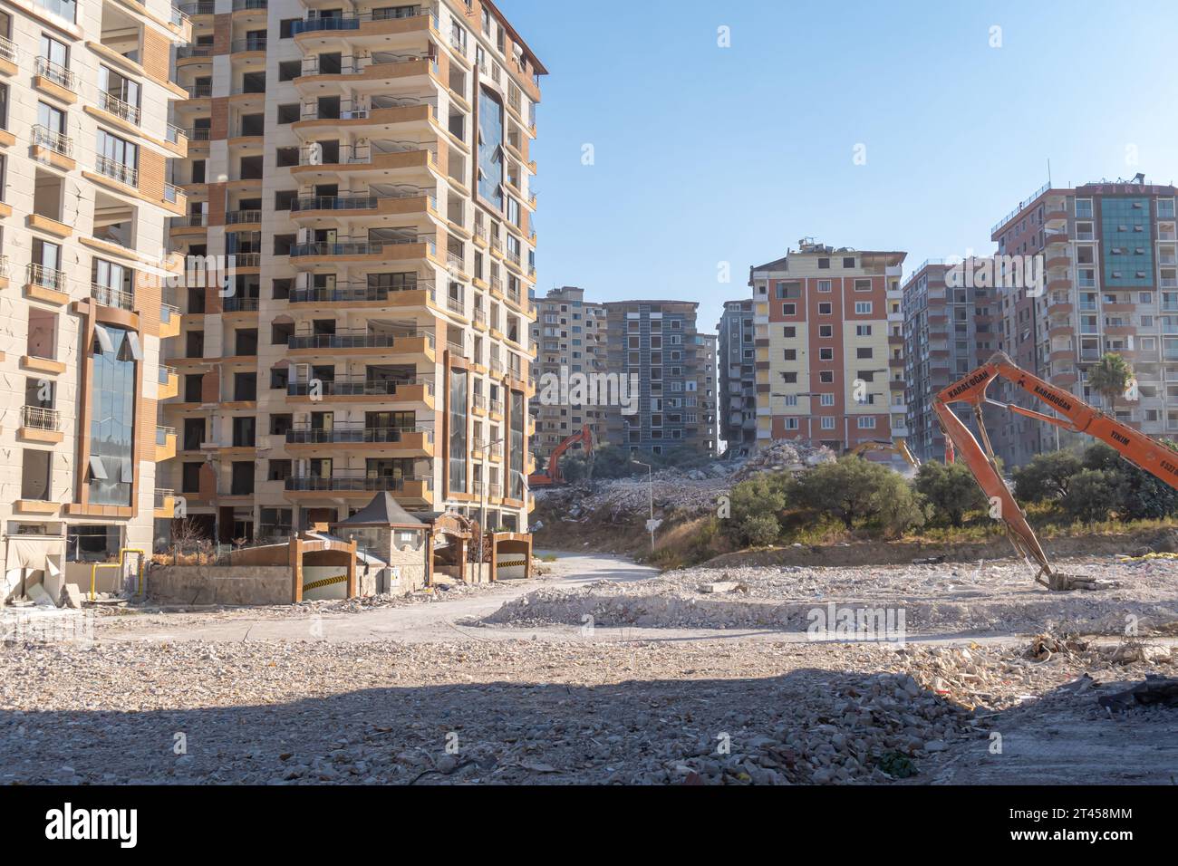 Ekinci Apartmentblöcke in Ekinci, Antakya Hatay Türkei Stockfoto