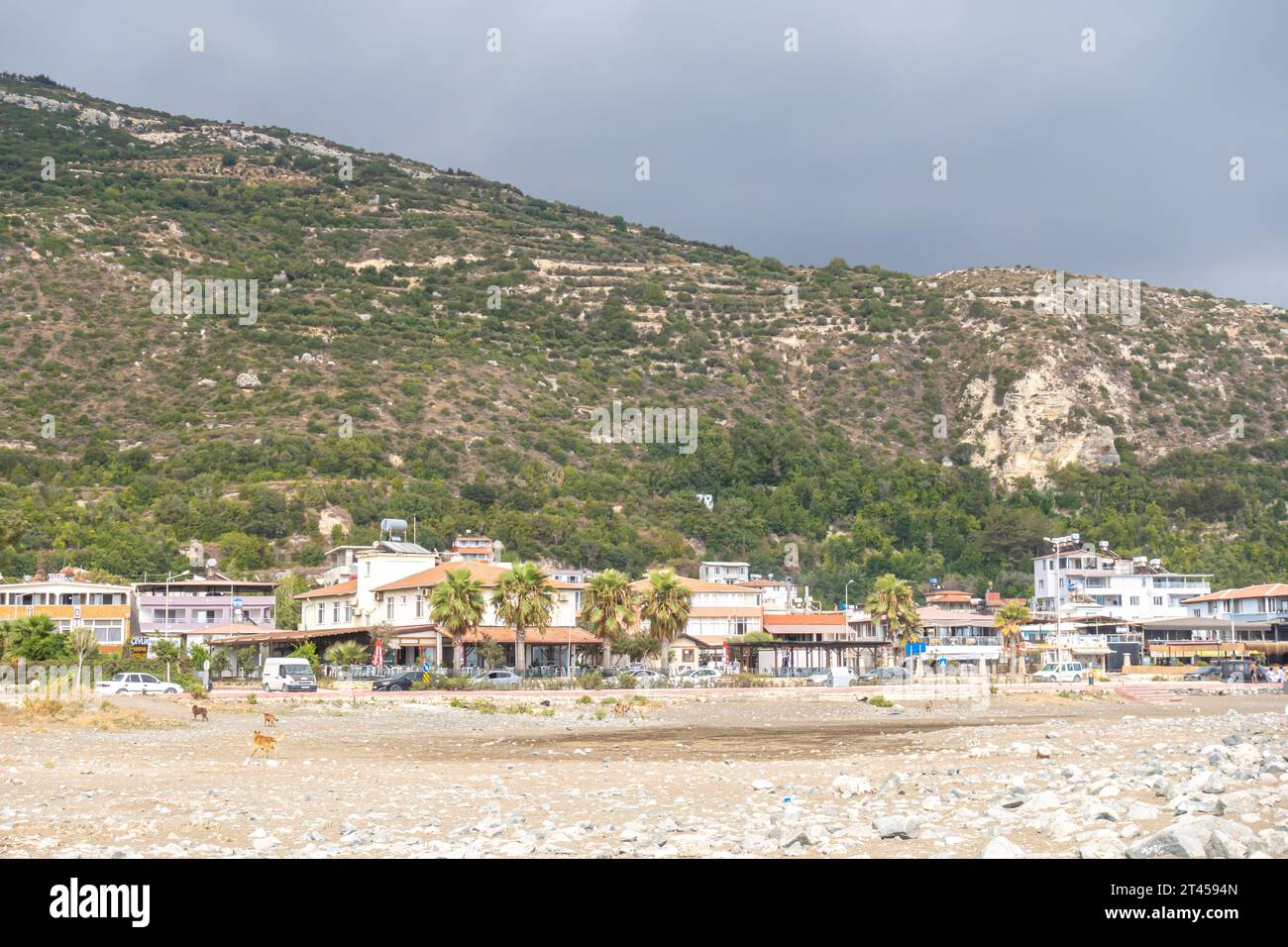 Cevlik Beach, Uferseite, Provinz Hatay Türkei Stockfoto