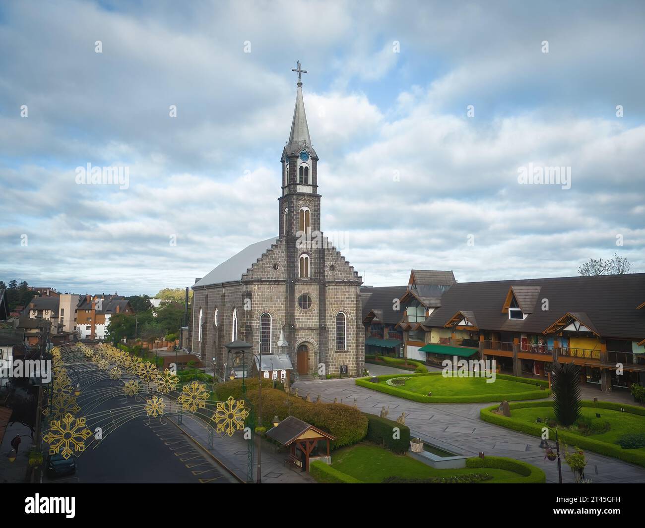 St. Peter Church - Gramado, Rio Grande do Sul, Brasilien Stockfoto