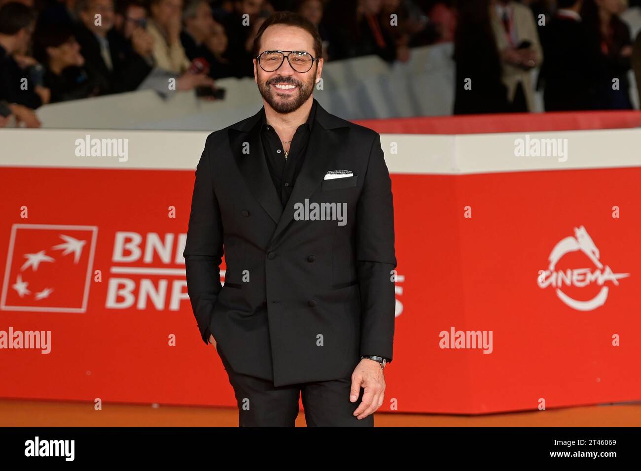 Rom, Italien. Oktober 2023. Jeremy Piven besucht den roten Teppich des Films „die Performance“ beim Rome Film fest 2023 im Auditorium Parco della Musica. (Foto: Mario Cartelli/SOPA Images/SIPA USA) Credit: SIPA USA/Alamy Live News Stockfoto
