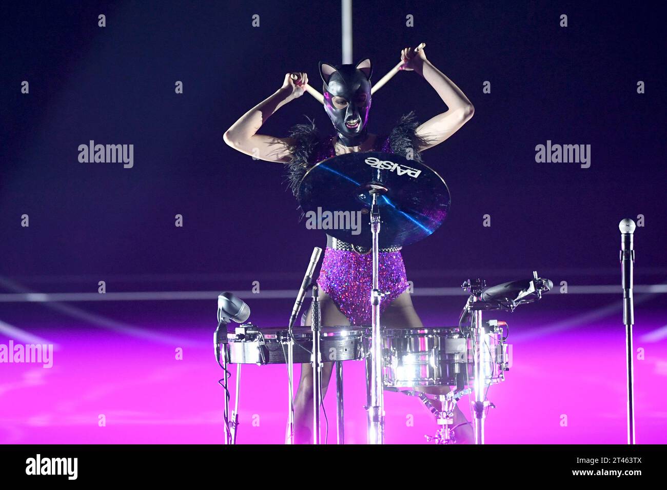 Mailand, Italien. Oktober 2023. Milano - Primo Live di “X Factor 2023” - Animaux Formidables Credit: Unabhängige Fotoagentur/Alamy Live News Stockfoto