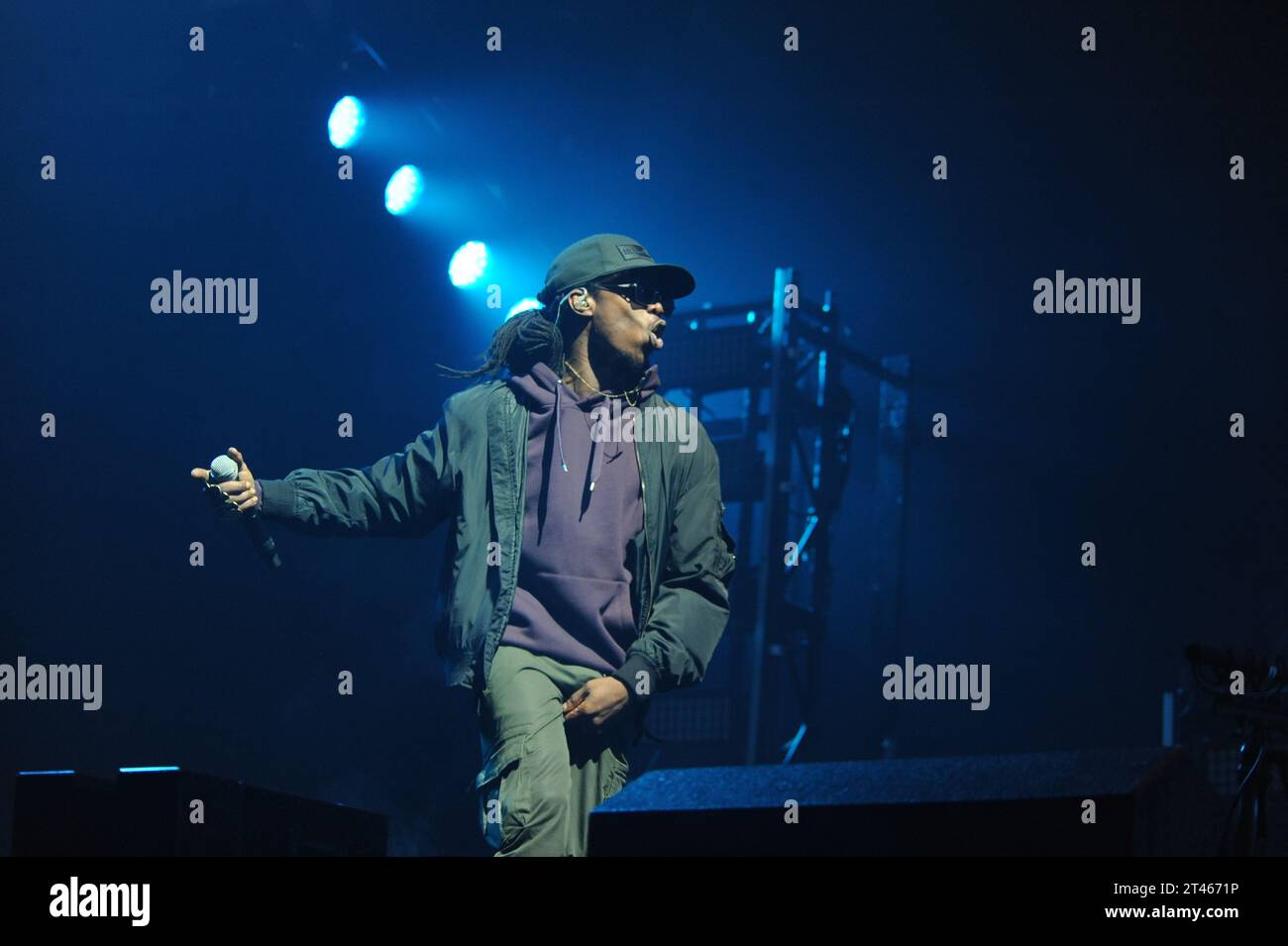 Oktober 2023. Rudimental tritt auf der Kiss Haunted House Party in der M&S Arena in Liverpool, Großbritannien auf. Foto: David Bronstein/Alamy Live News Stockfoto