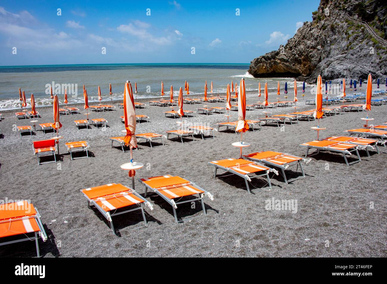 Strand San Nicola Arcella - Italien Stockfoto