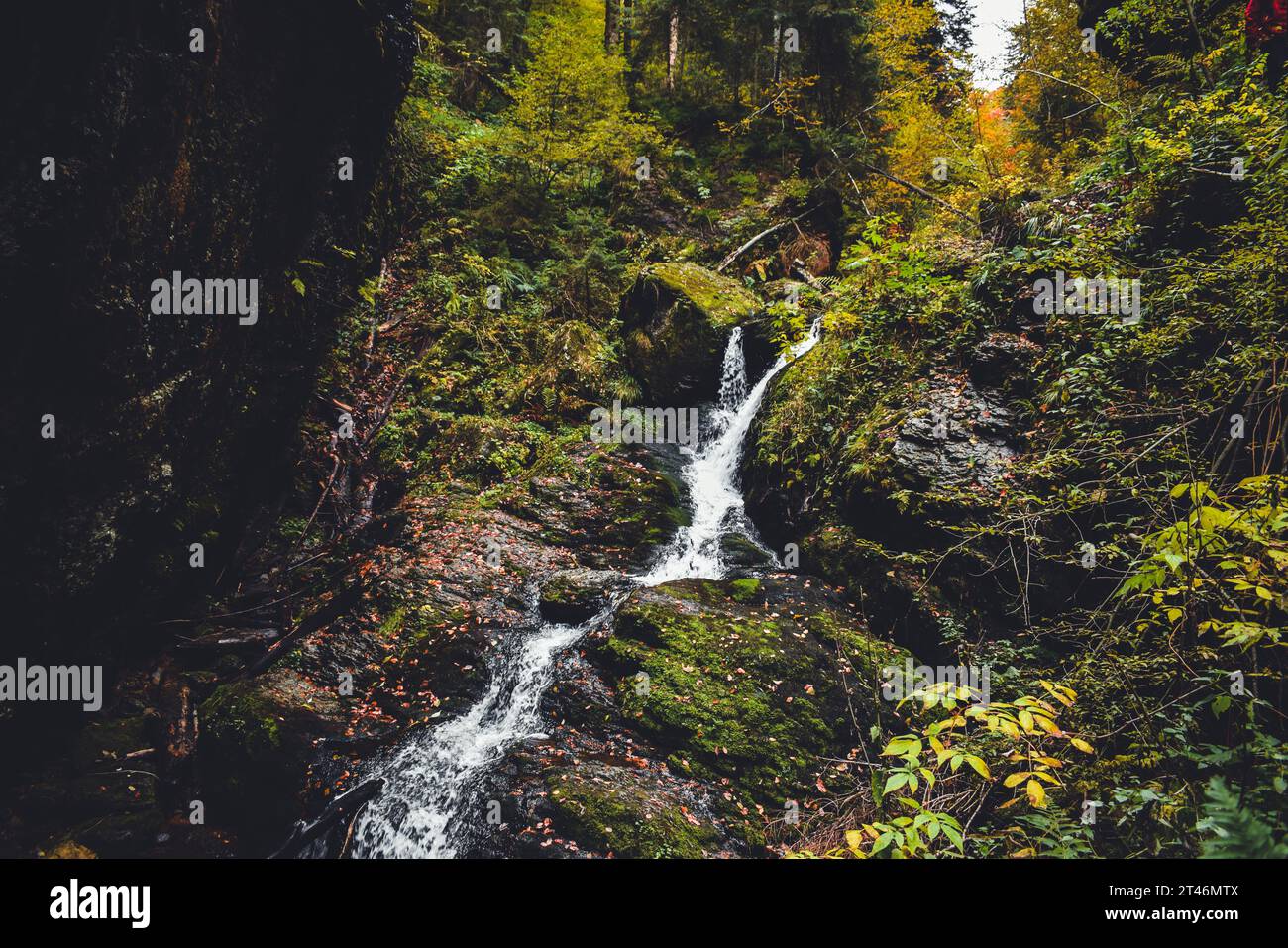 Einzigartiger Wasserfall Stockfoto