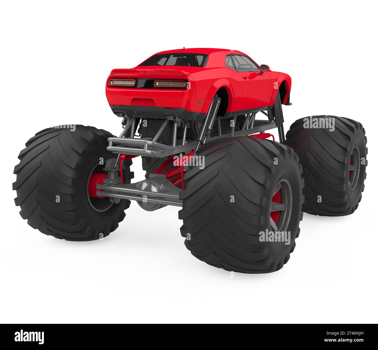 Monster Truck Isoliert Stockfoto