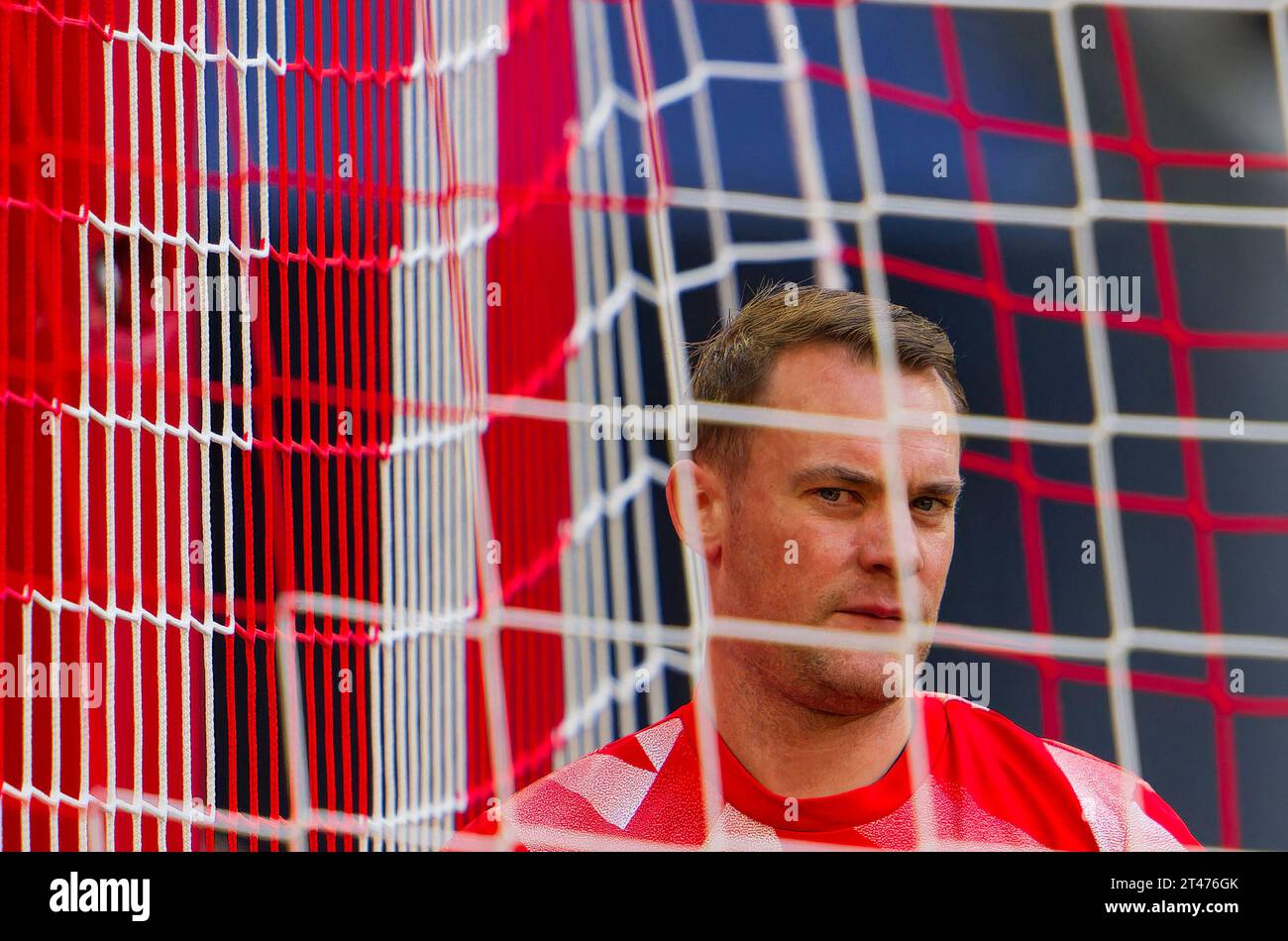 Manuel NEUER, Torhüter FCB 1 im Spiel FC BAYERN MÜNCHEN - SV DARMSTADT 98 8-0 am 8. Oktober 2023 in München. Saison 2023/2024, 1.Bundesliga, FCB, München, Spieltag 9, 9.Spieltag © Peter Schatz / Alamy Live News - DFL-VORSCHRIFTEN VERBIETEN DIE VERWENDUNG VON FOTOGRAFIEN als BILDSEQUENZEN und/oder QUASI-VIDEO - Stockfoto