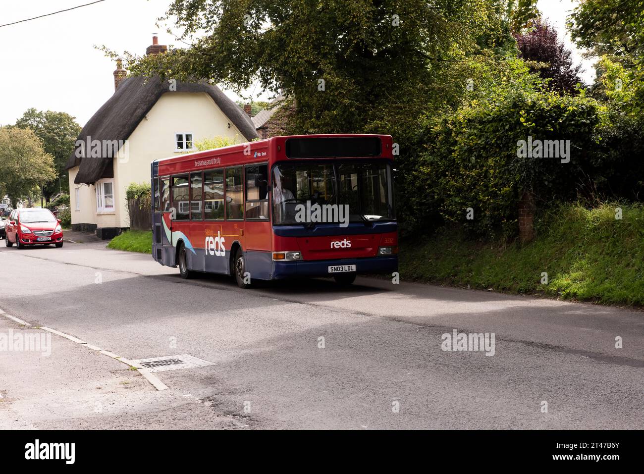 Imberbus 2017, klassischer Bus auf der Salisbury Plain Stockfoto