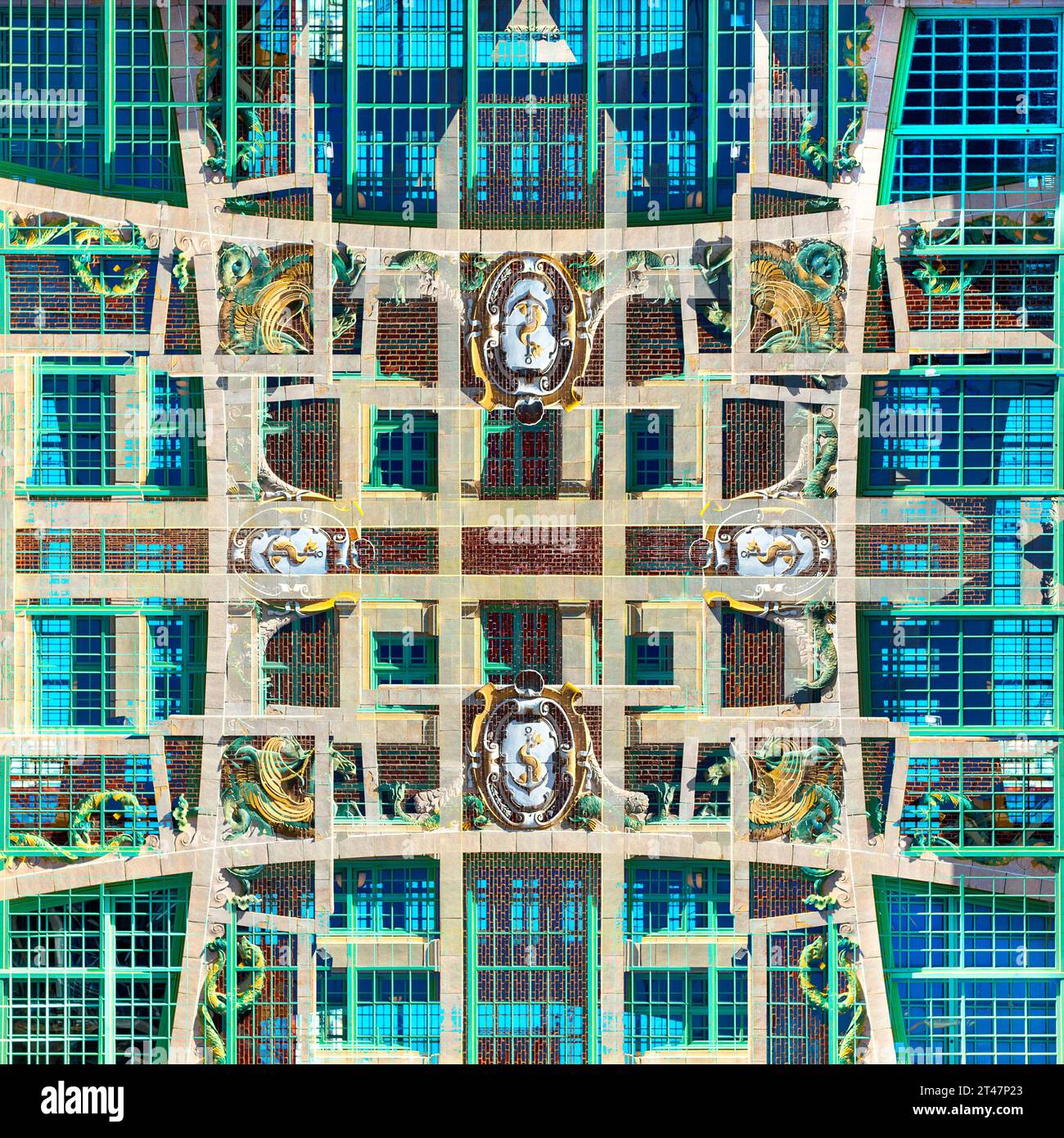 Urbanes Kaleidoskop Stockfoto