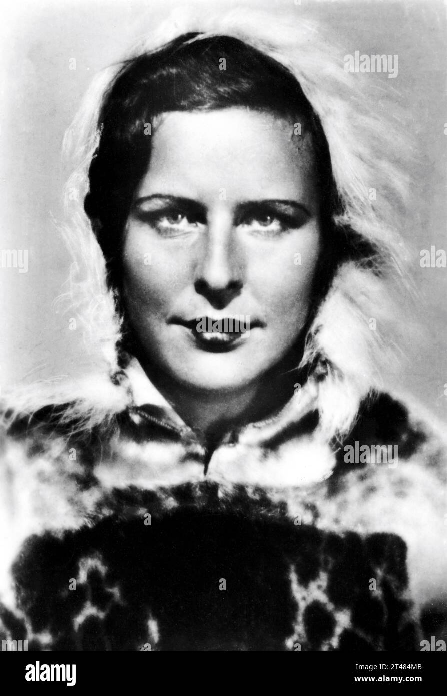 LENI RIEFENSTAHL Porträt in STURME UBER dem MONT BLANC / STURM ÜBER MONT BLANC 1930 Regisseur / Autor / Redakteur DR. ARNOLD FANCK Musik Paul Dessau produziert Gabriel Levy und Harry R. Sokal Aafa-Film AG Stockfoto