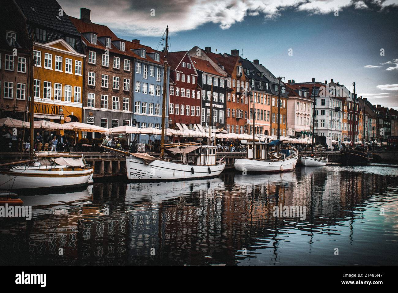 Nyhavn, Copenhagen Stockfoto