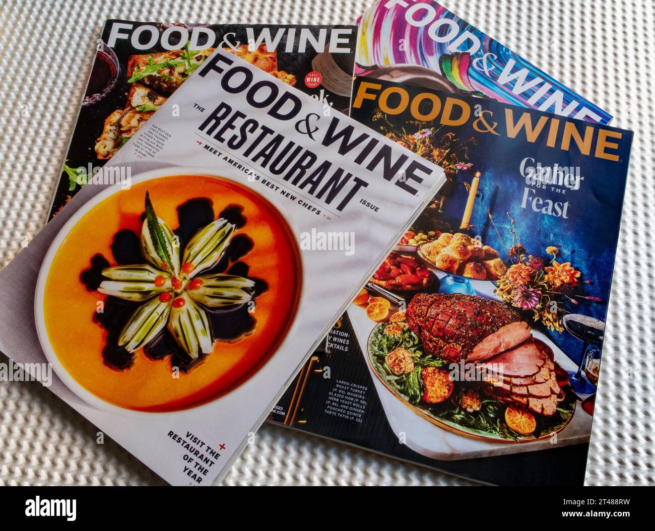 Food&Wine 2023 monatliche Titelblätter, USA Stockfoto