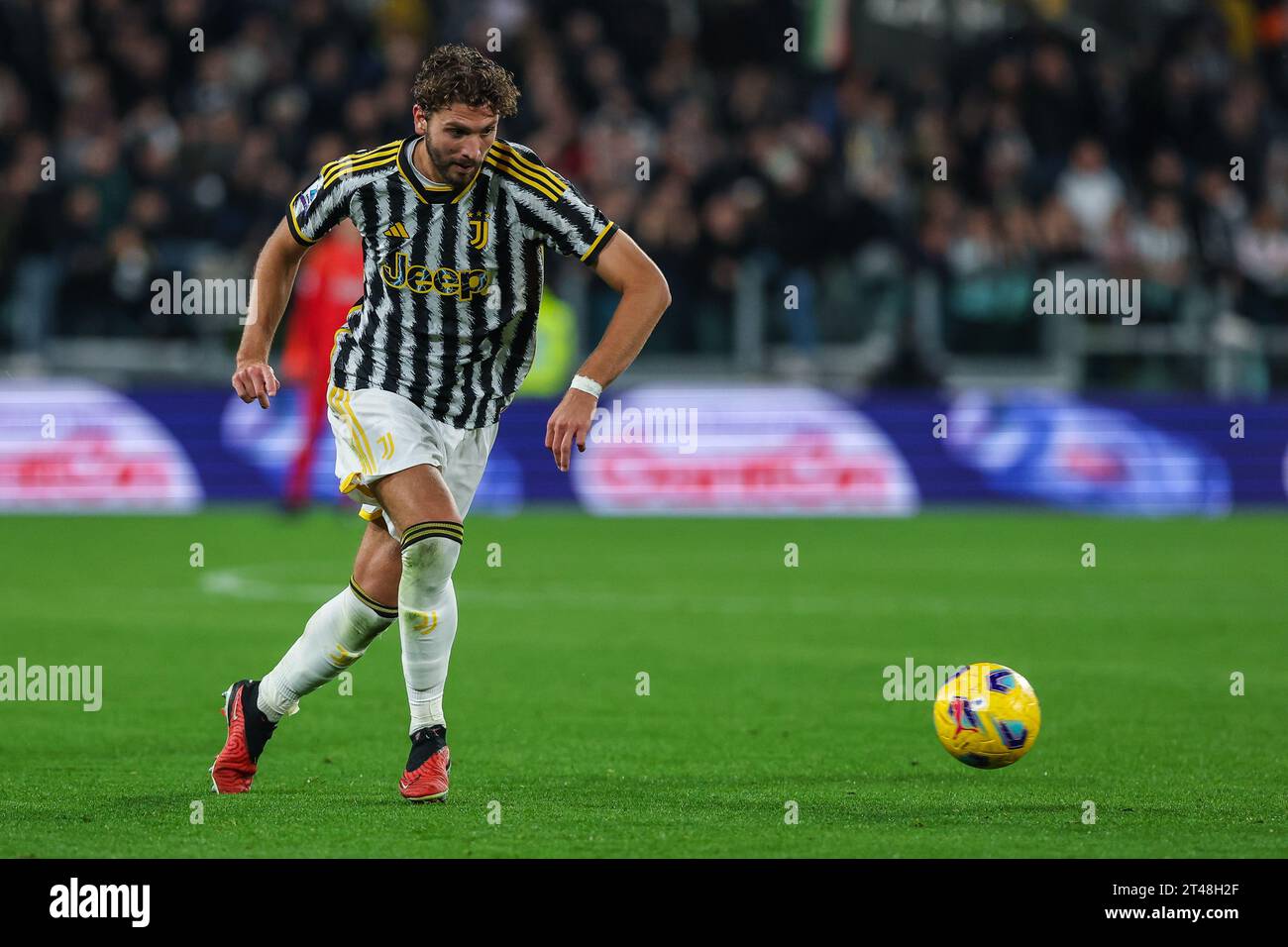 Manuel Locatelli von Juventus FC wurde am 28. Oktober 2023/24 im Allianz Stadion in Turin, Italien beim Fußball-Spiel der Serie A zwischen Juventus FC und Hellas Verona FC im Allianz Stadion in Turin, Italien gesehen 2023 - Foto FCI / Fabrizio Carabelli Stockfoto