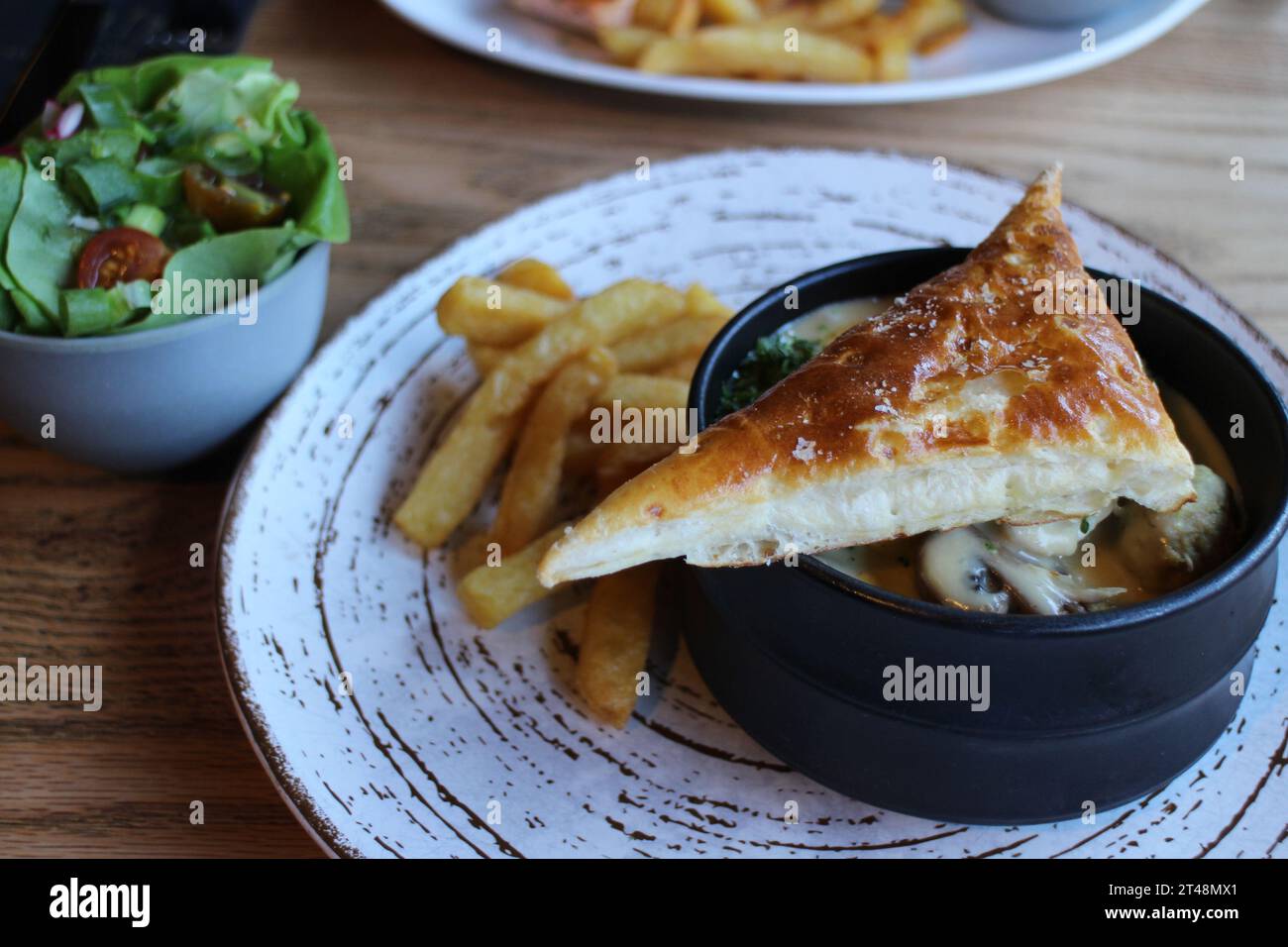 Belgisches Vol-au-Vent in einem Restaurant in Gent, Belgien Stockfoto