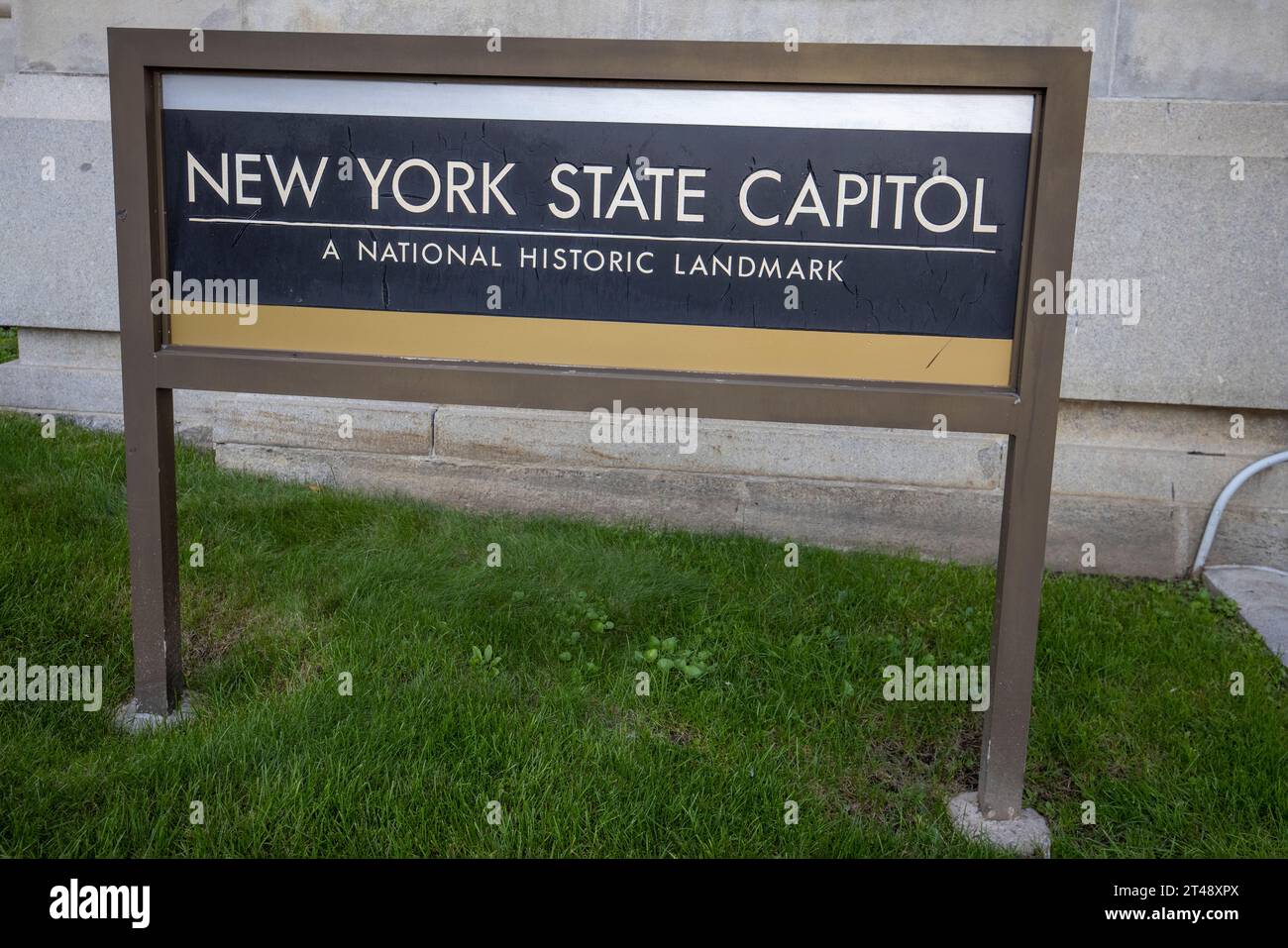 Das New York State Capitol, Sitz der Regierung von New York, befindet sich in Albany, der Hauptstadt des US-Bundesstaates New York. Stockfoto