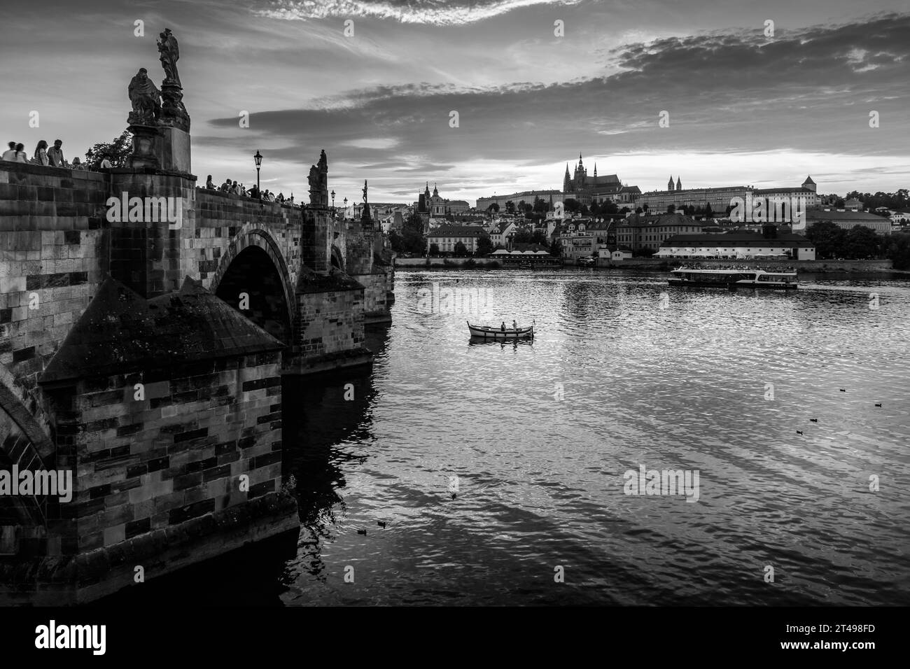 Karlsbrücke, Prag (Tschechische Republik) Stockfoto