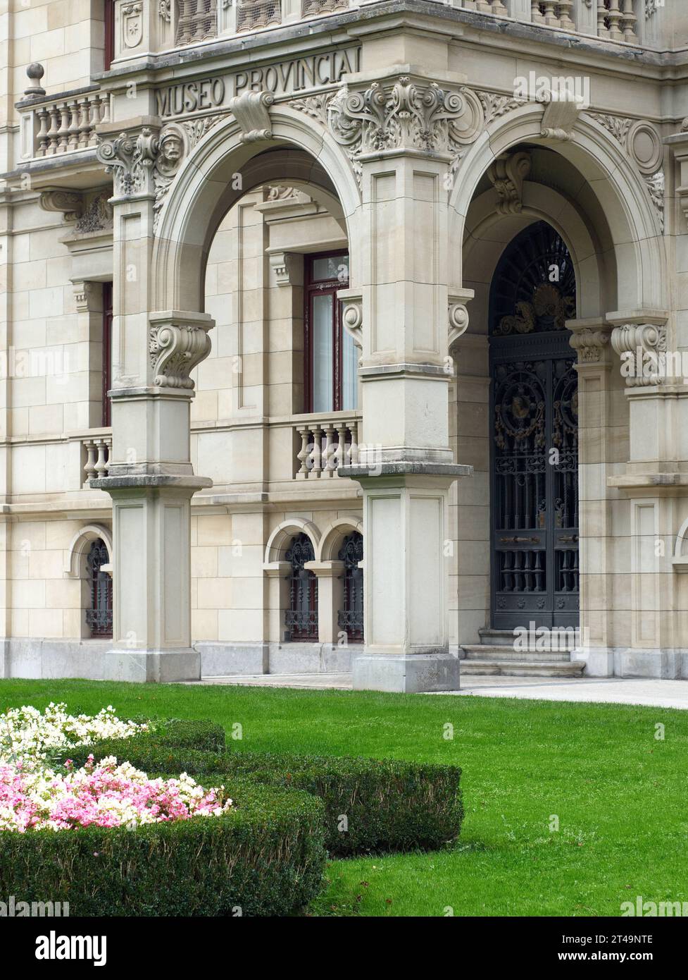 Detailansicht des Museums der Schönen Künste der Provinz Alava in Vitoria, Spanien Stockfoto