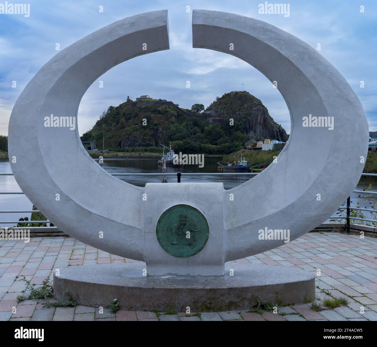 Dumbarton Castle, Dumbarton, Schottland Stockfoto