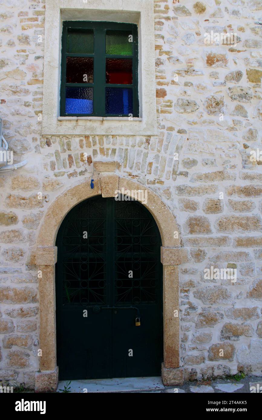 St. Georges Church, Roda, Korfu, Griechenland Stockfoto