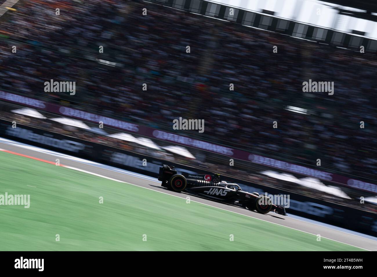 Großer Preis Von Mexiko-Stadt, Mexiko. Oktober 2023. Nico HŸlkenberg fährt für Haas-Ferrari in Wagen 27. Quelle: Lexie Harrison-Cripps/Alamy Live News Stockfoto