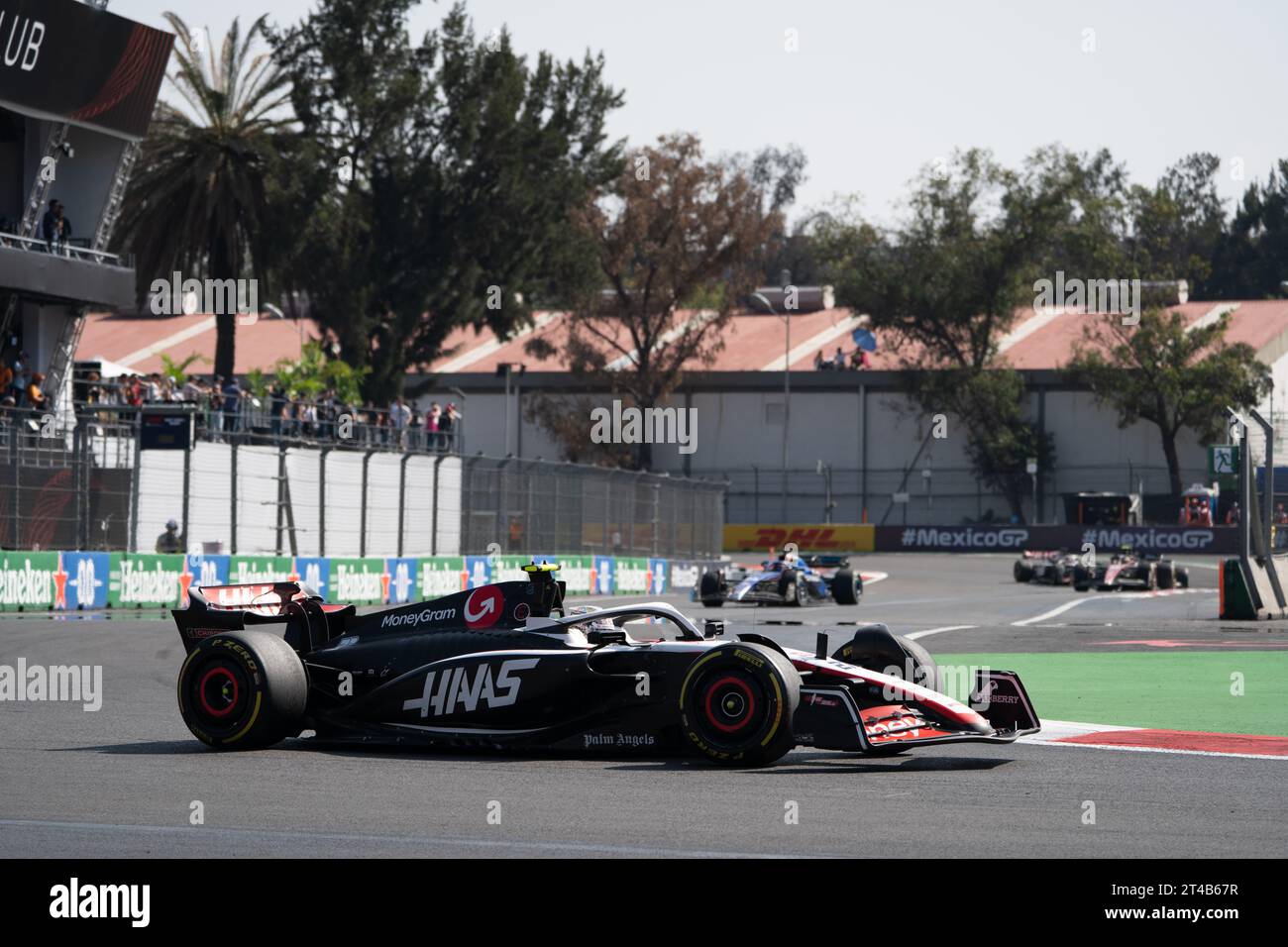 Großer Preis Von Mexiko-Stadt, Mexiko. Oktober 2023. Nico HŸlkenberg fährt für Haas-Ferrari in Wagen 27. Quelle: Lexie Harrison-Cripps/Alamy Live News Stockfoto