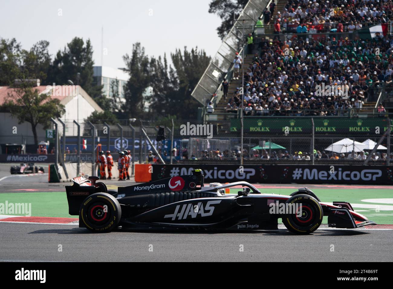 Großer Preis Von Mexiko-Stadt, Mexiko. Oktober 2023. Nico HŸlkenberg fährt für Haas-Ferrari in Wagen 27. Quelle: Lexie Harrison-Cripps/Alamy Live News Stockfoto