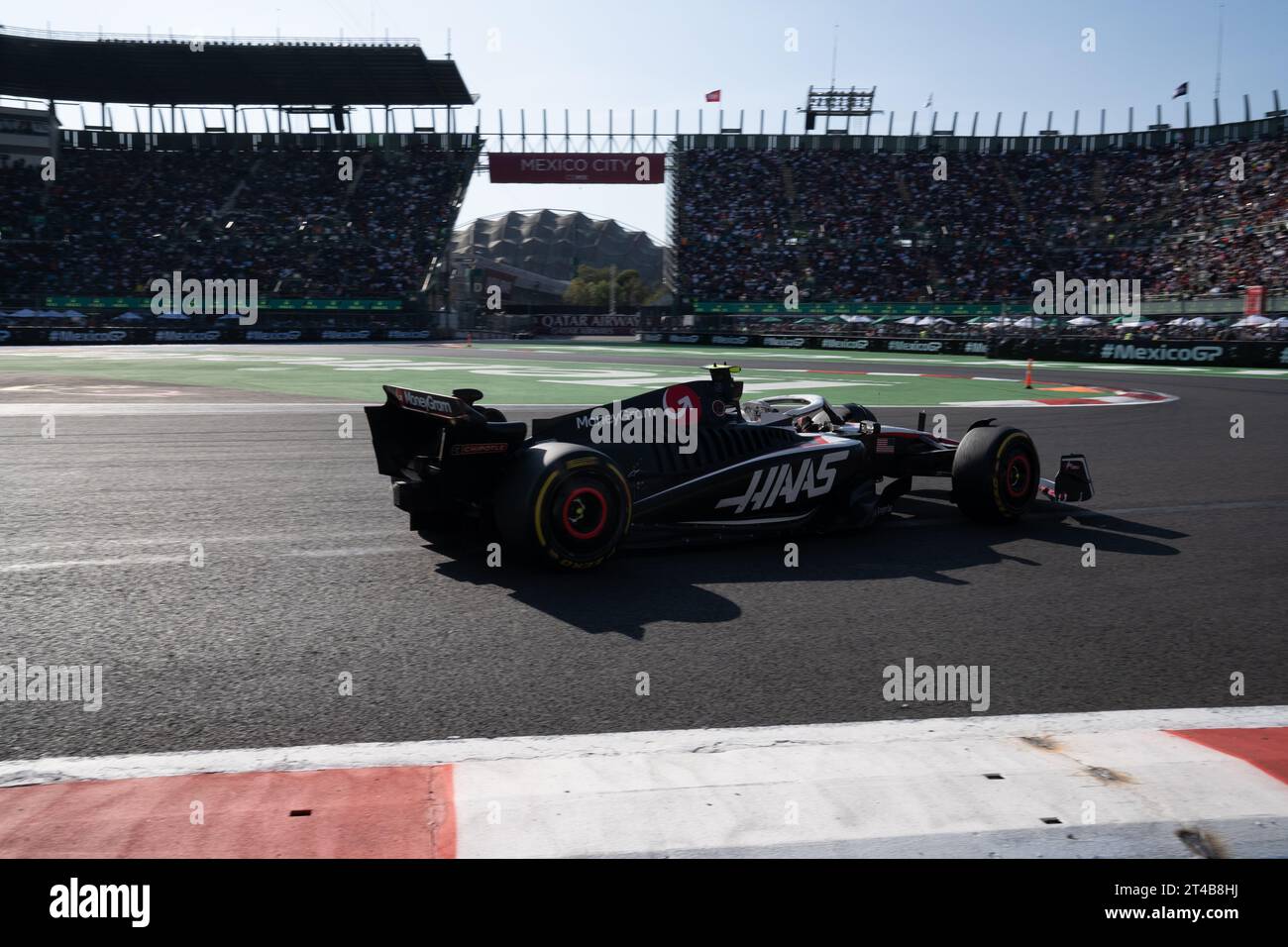 Großer Preis Von Mexiko-Stadt, Mexiko. Oktober 2023. Nico HŸlkenberg fährt für Haas-Ferrari in Wagen 27. Quelle: Lexie Harrison-Cripps/Alamy Live News Stockfoto