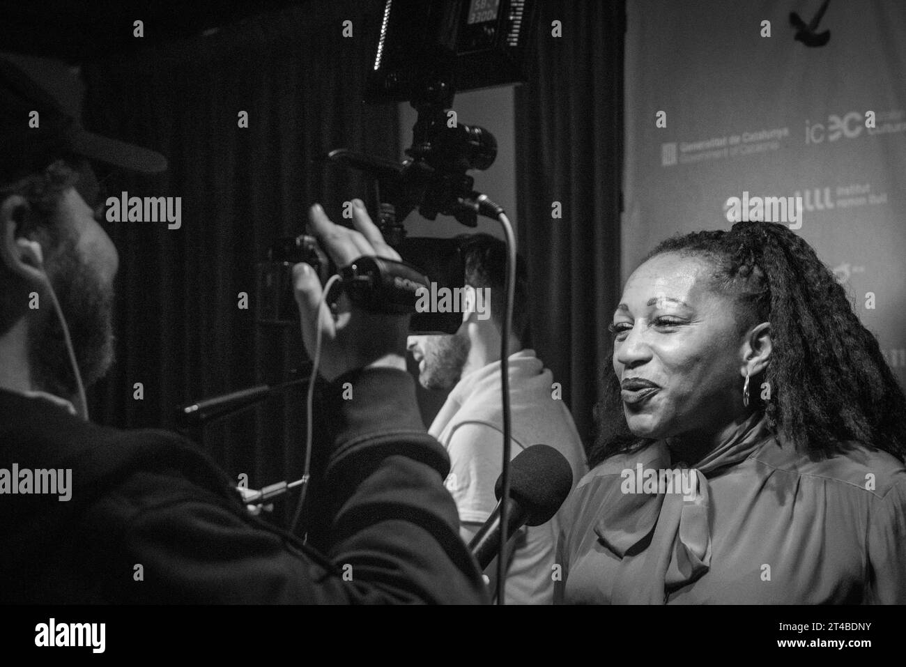 London, Großbritannien. Oktober 2023. Clare Perkins nimmt an der Weltpremiere von Embers beim 31. Raindance Film Festival in Curzon Soho in London Teil. (Foto: Loredana Sangiuliano/SOPA Images/SIPA USA) Credit: SIPA USA/Alamy Live News Stockfoto