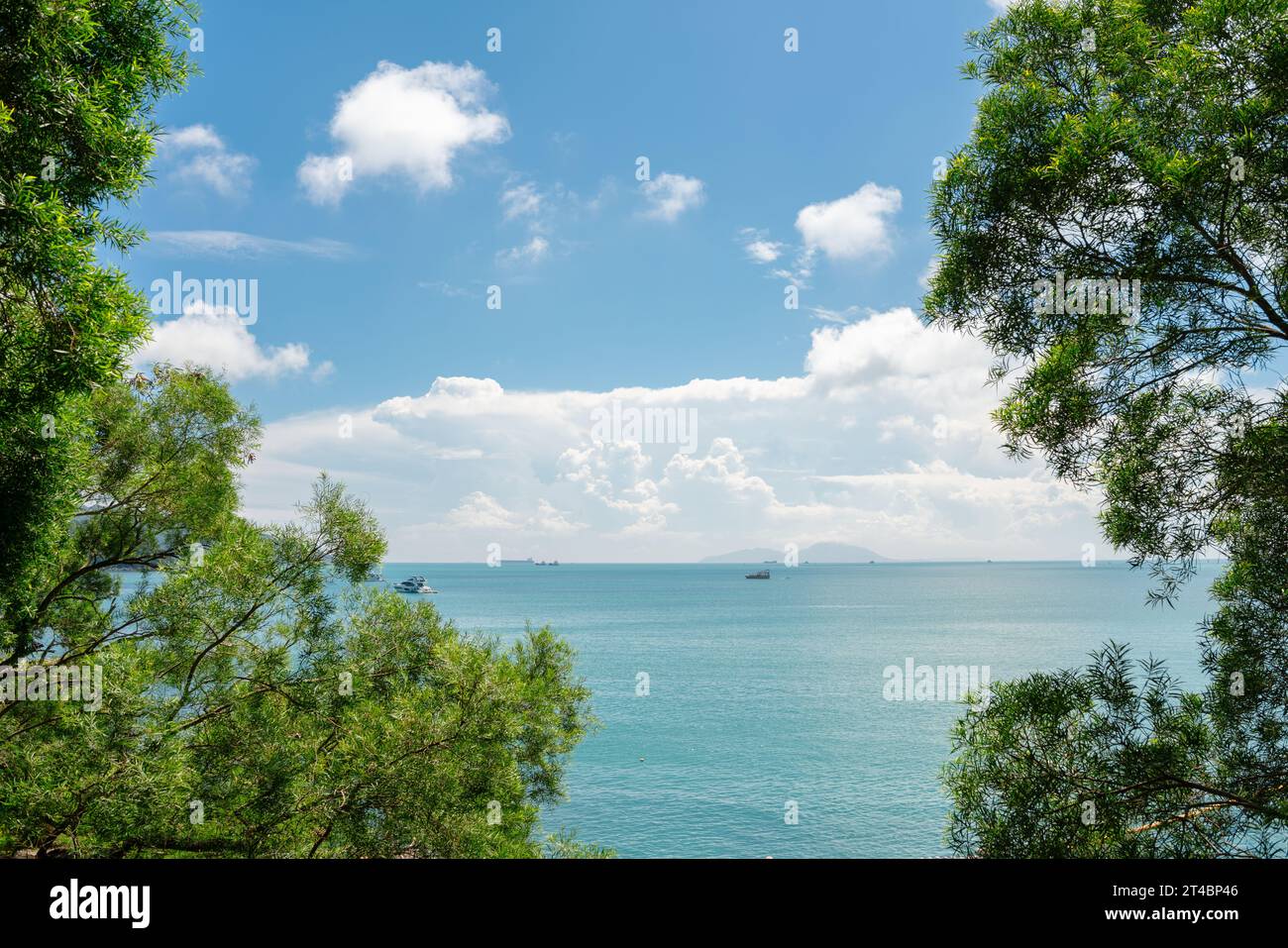 Lamma Island Meerblick in Hongkong Stockfoto