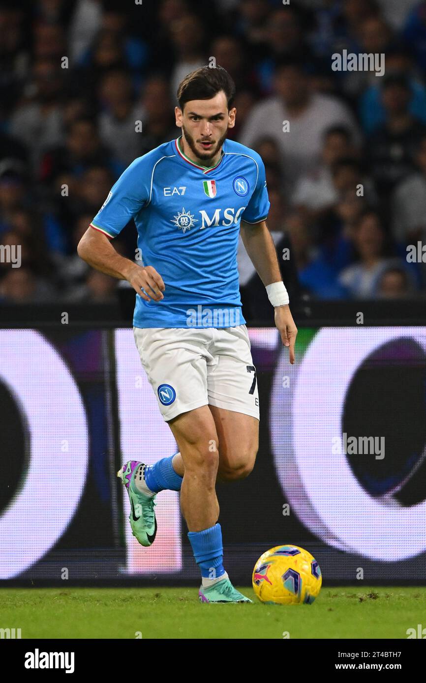 Khvicha Kvaratskhelia von SSC Neapel im Spiel der Serie A TIM zwischen